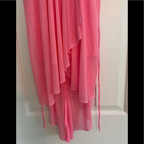 Gorgeous Roxette Pink and Black High-Low Dress, Girl's Size 12. - Picture 2 of 13